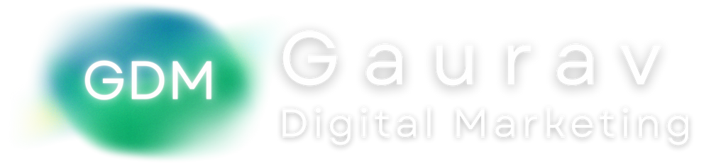 GDM gaurav digital marketing logo white